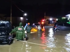 Banjir Menerjang Kabupaten Muara Enim, Sumatera Selatan